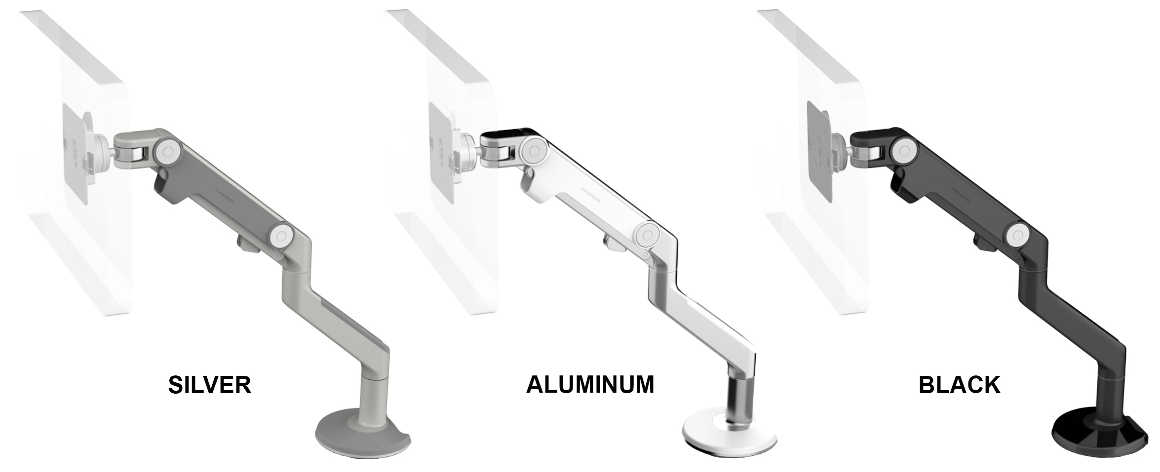 HumanScale M8 Dual Monitor Arm with Crossbar Ergonomic Monitor Arms